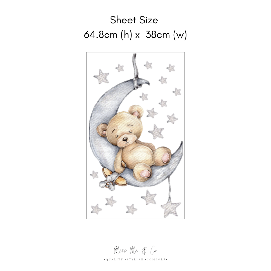 Sleepy Bear Wall Decals