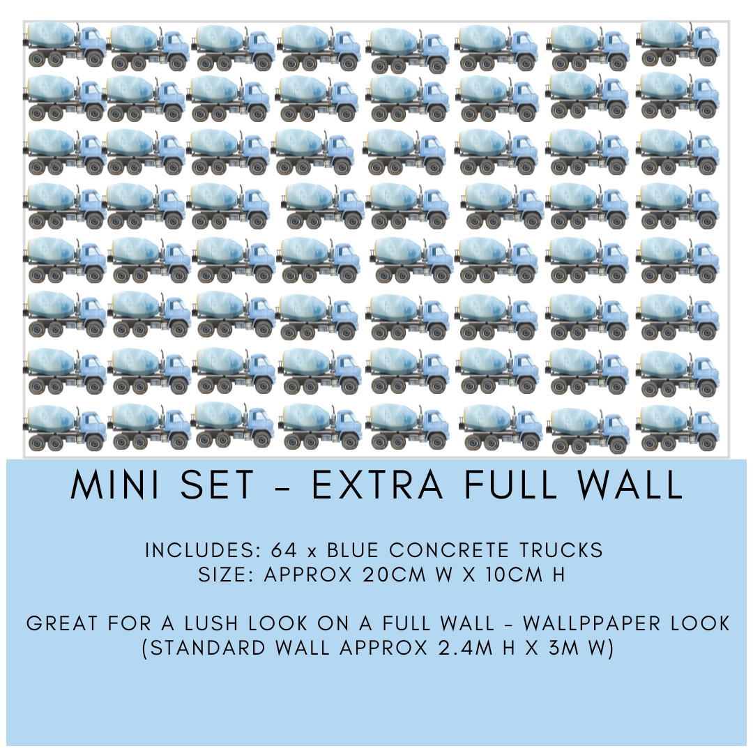 Mini Blue Concrete Truck Packs