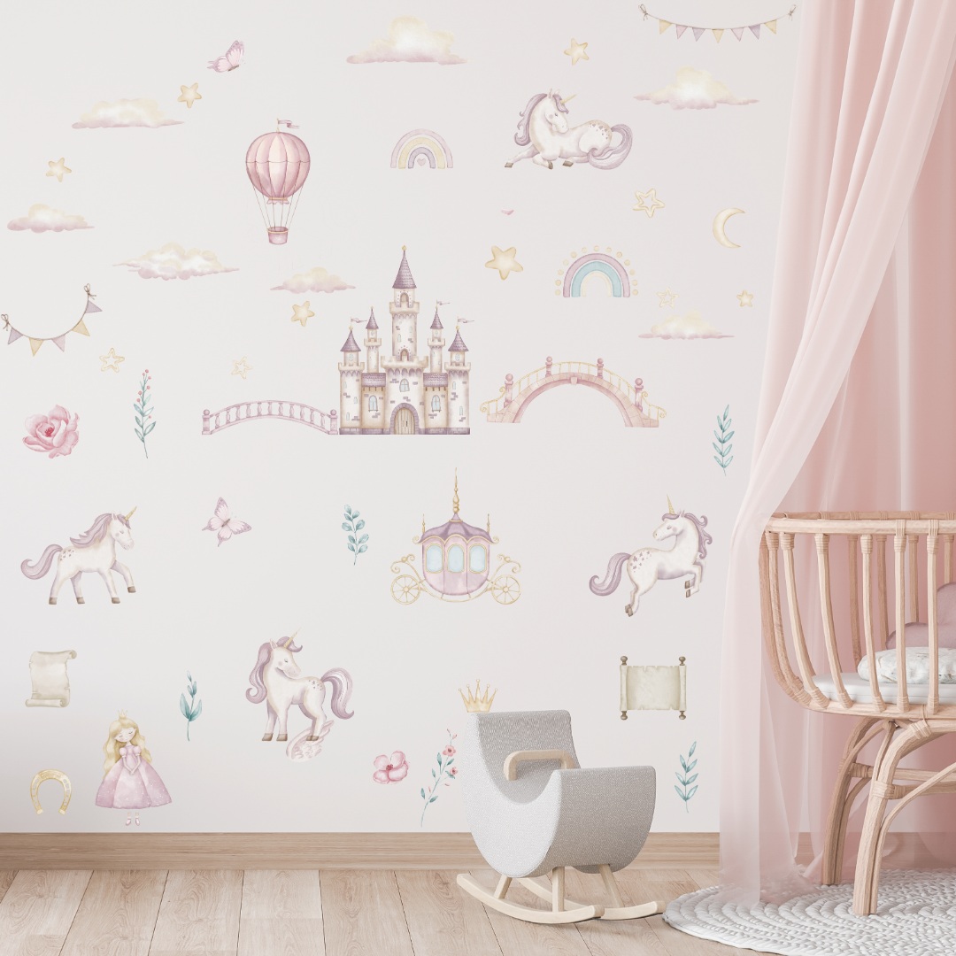 Pastel Princess Wall Decal Pack