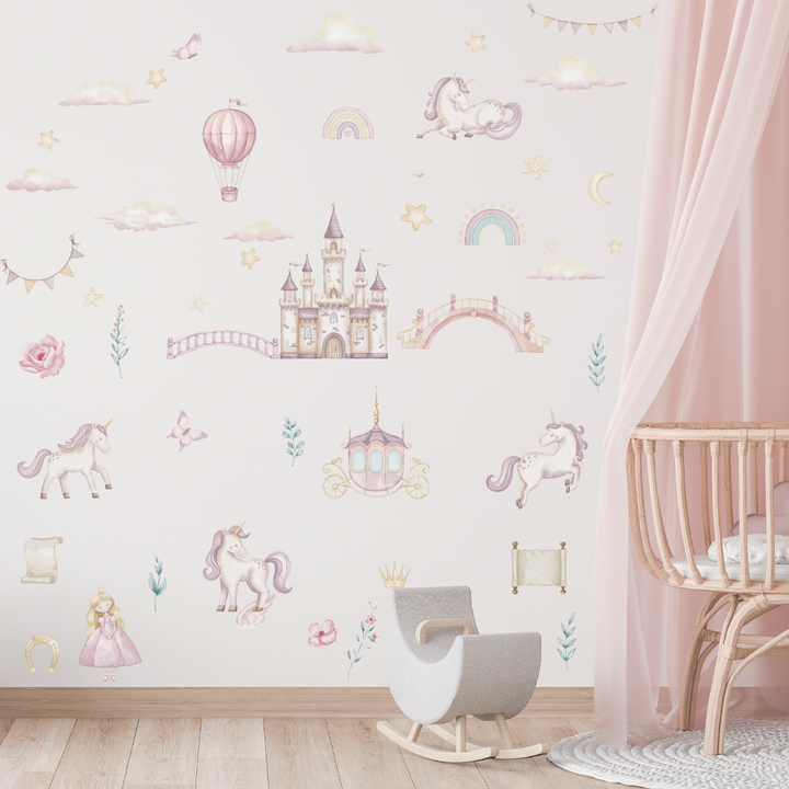 Pastel Princess Wall Decal Pack