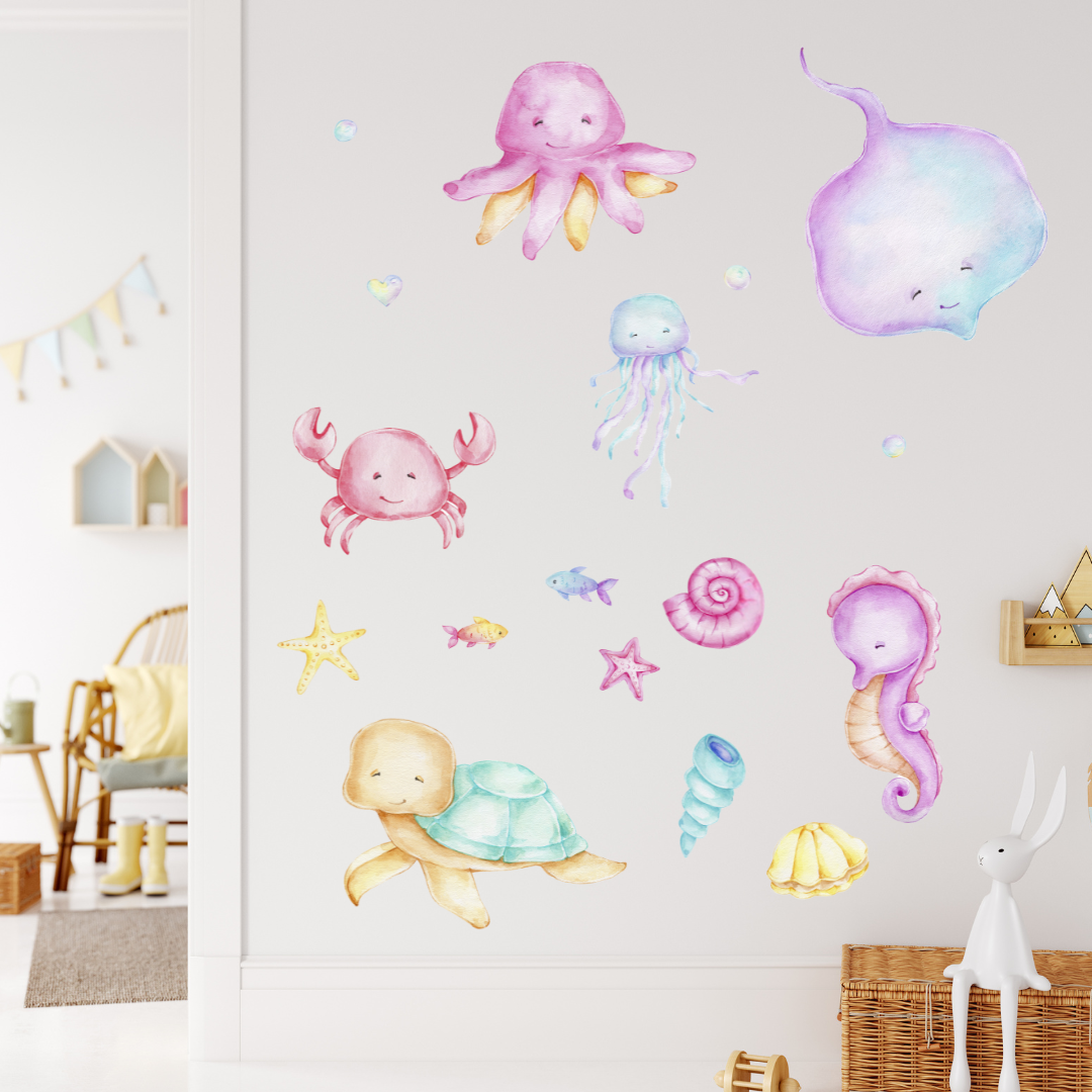 Pastel Sea Animals