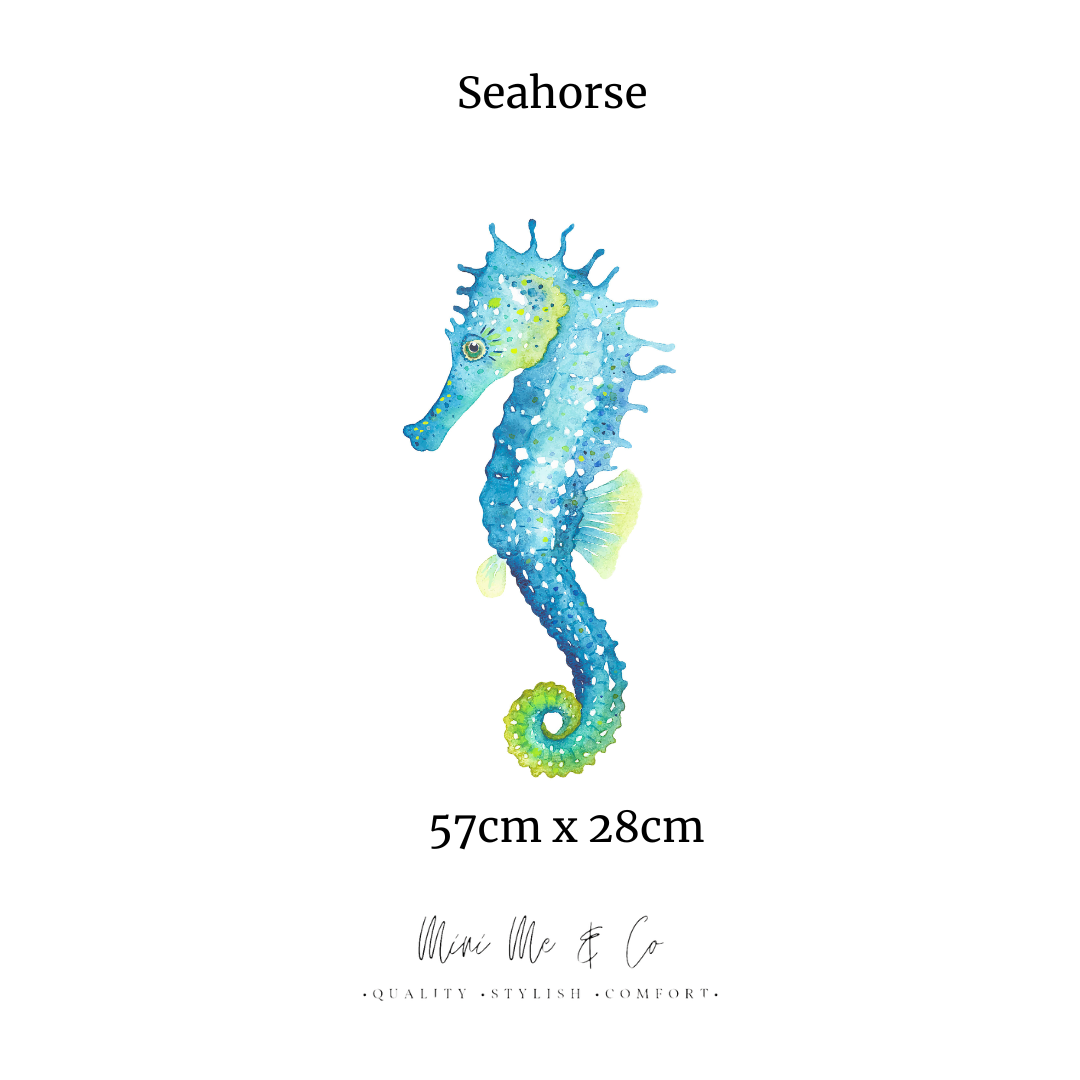 Seahorse Fabric Wall Decal