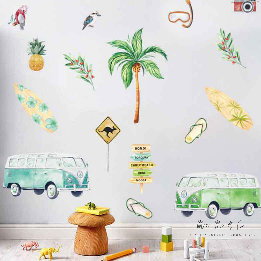 Surfing Paradise Wall Decals