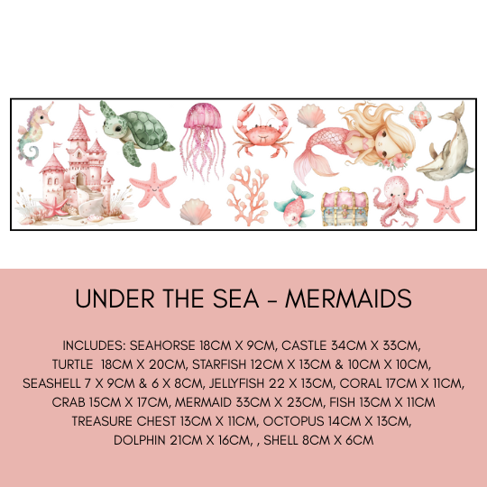 Under the Sea – Mermaid Wall Decals