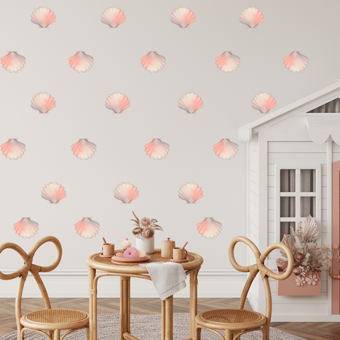 Seashell Wall Decal Pack – Set of 20