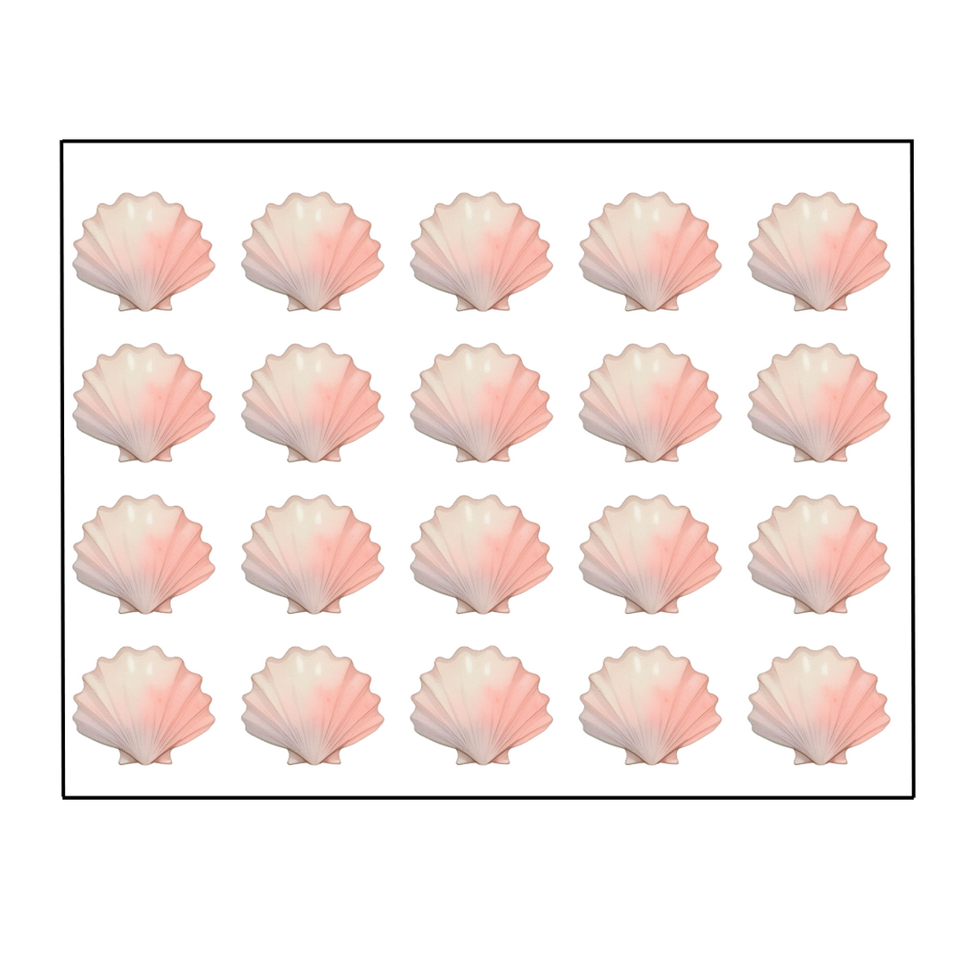 Seashell Wall Decal Pack – Set of 20
