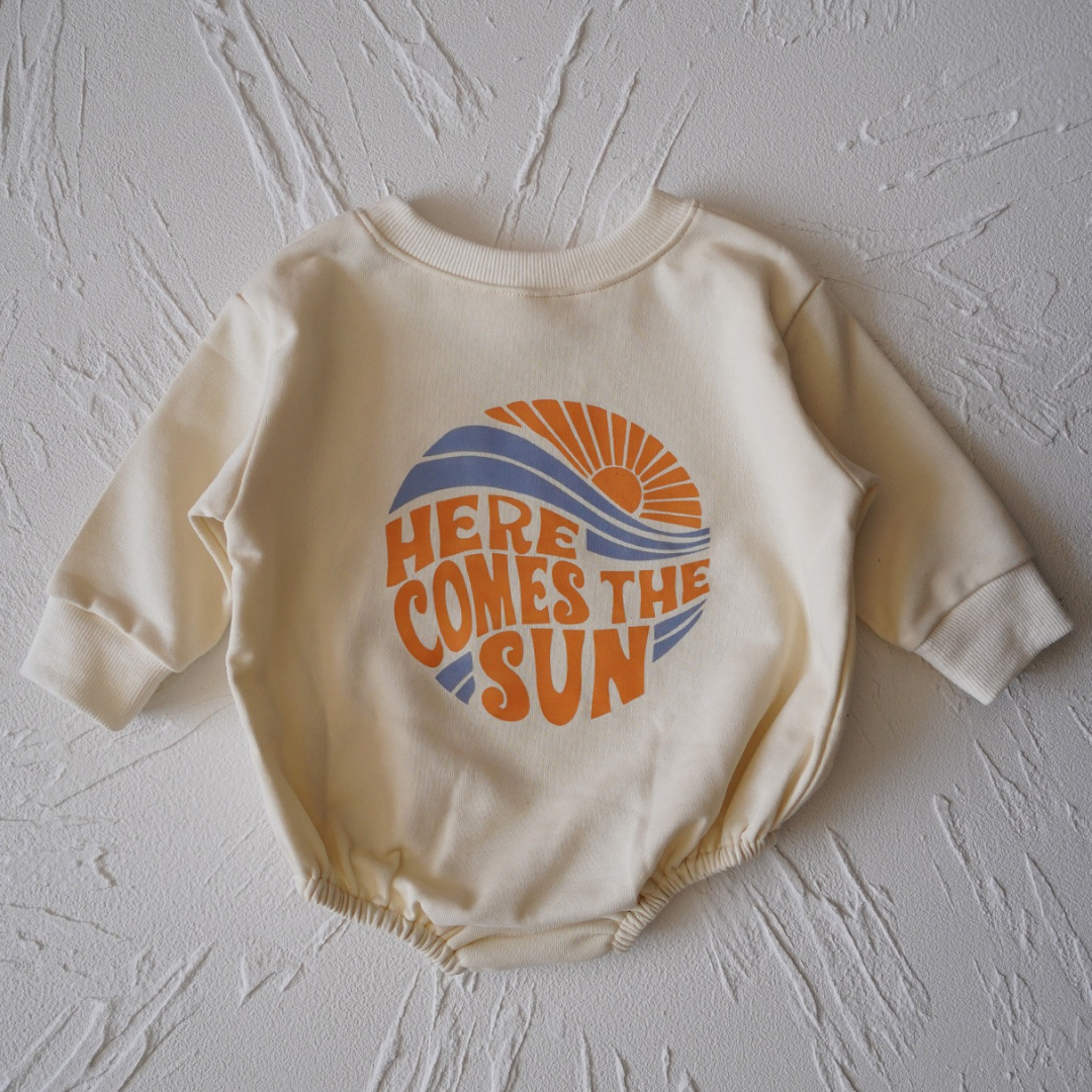 Sunshine Beige Baby Romper