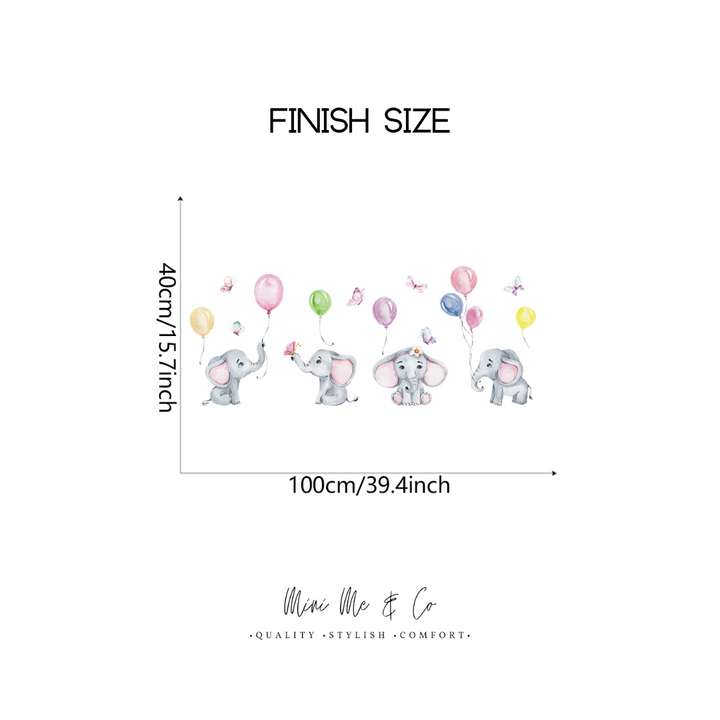 baby elephant wall decal for nurseries