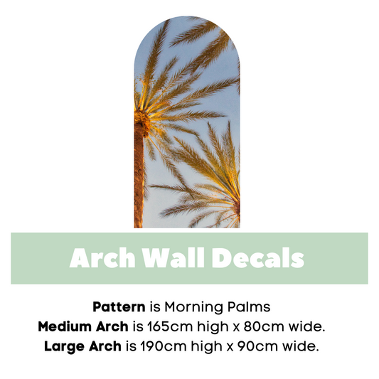 Morning Palms Wall Arch Decals