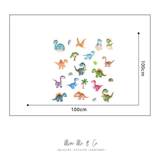 Fabric Dinosaurs Wall Stickers