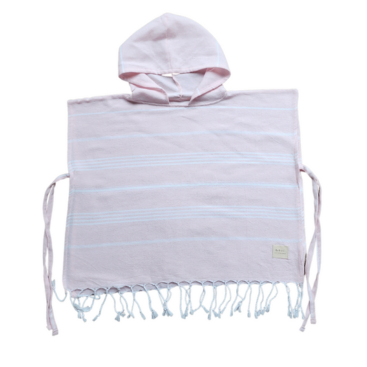 Baby Pink Hooded Poncho Towel