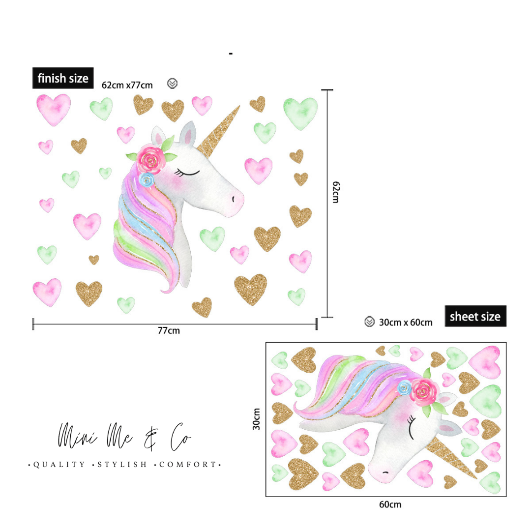 Fabric Unicorn Wall Decals