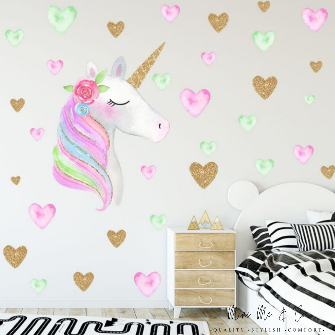 Fabric Unicorn Wall Decals