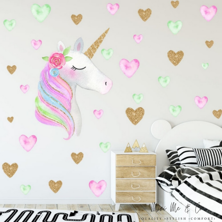 Fabric Unicorn Wall Decals