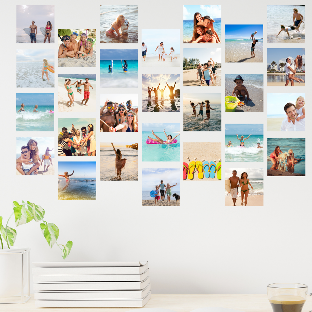 Photo Wall Decal Set - Square 10cm