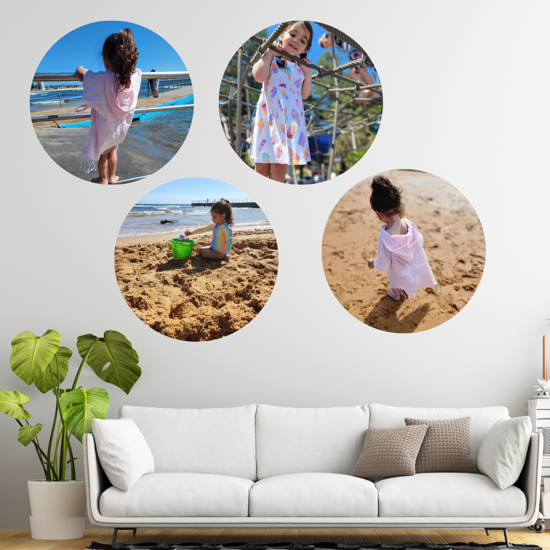 Photo Wall Decal Set - Round 40cm