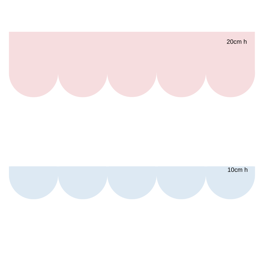 Scallop Border Decals