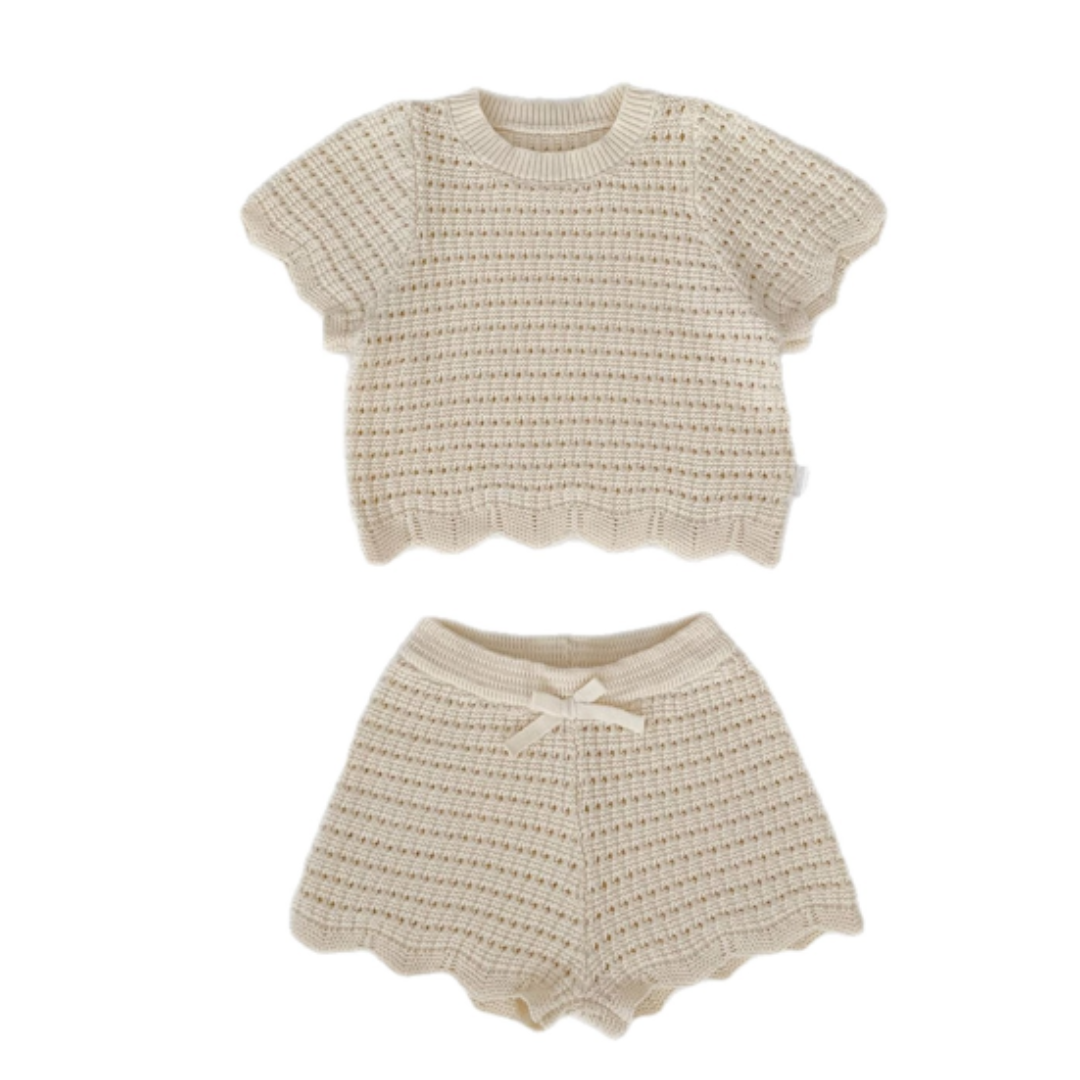 Coastal Knit Top &amp; Shorts Set