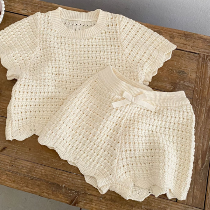 Coastal Knit Top &amp; Shorts Set