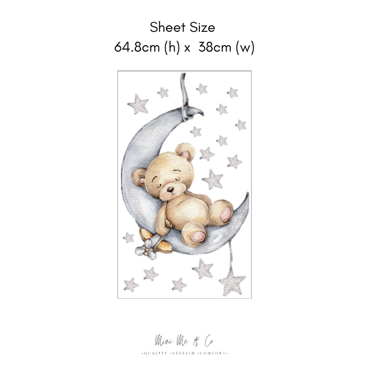 Sleepy Bear Wall Decals