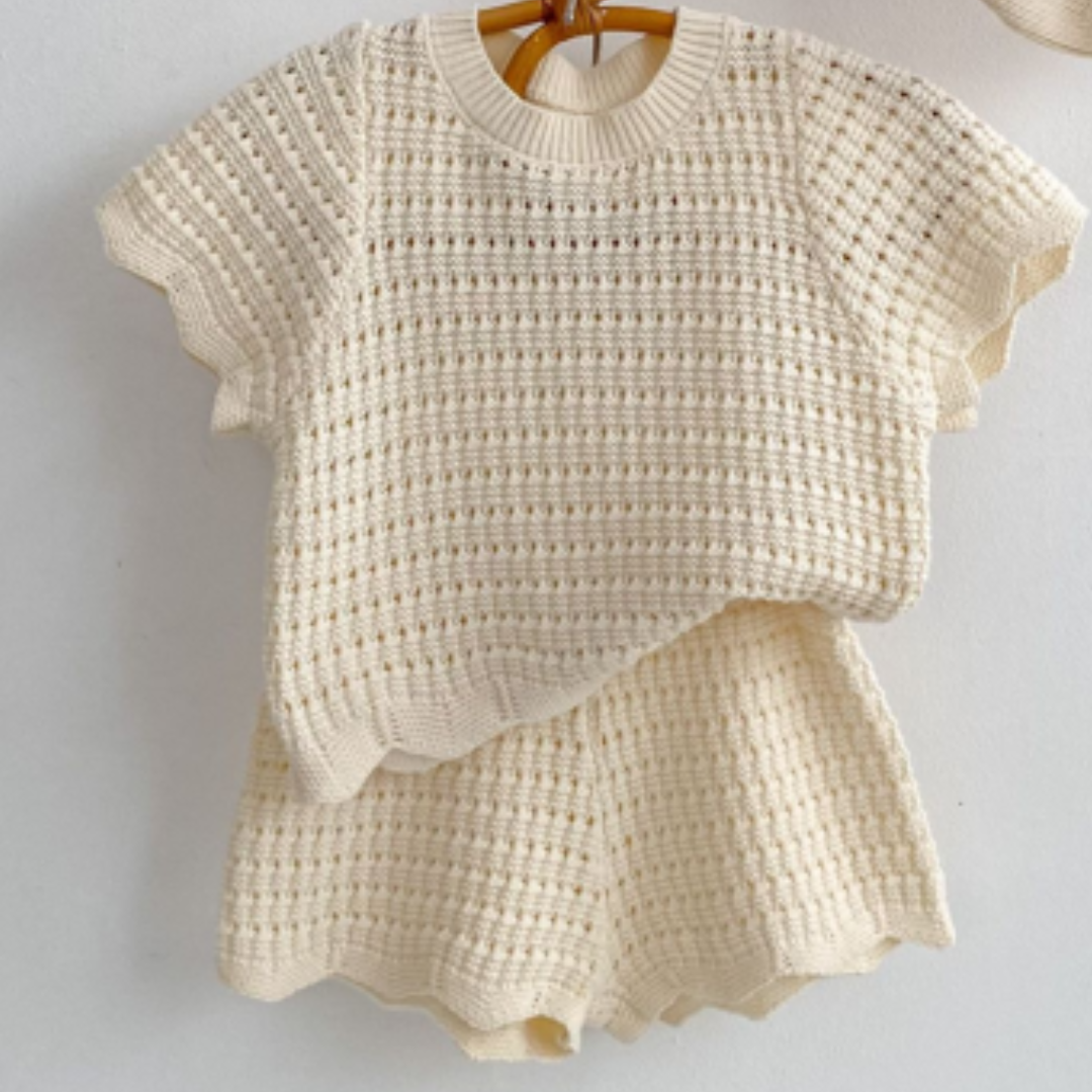 Coastal Knit Top &amp; Shorts Set