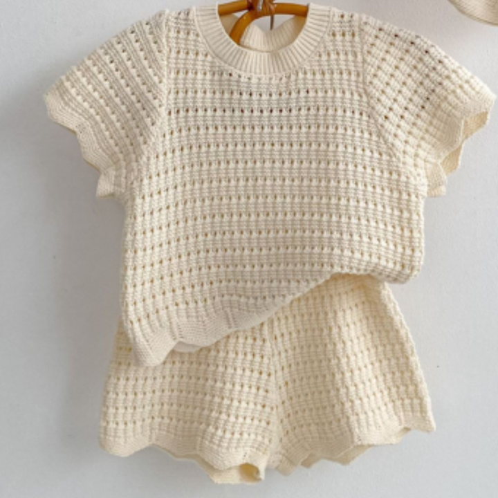 Coastal Knit Top &amp; Shorts Set