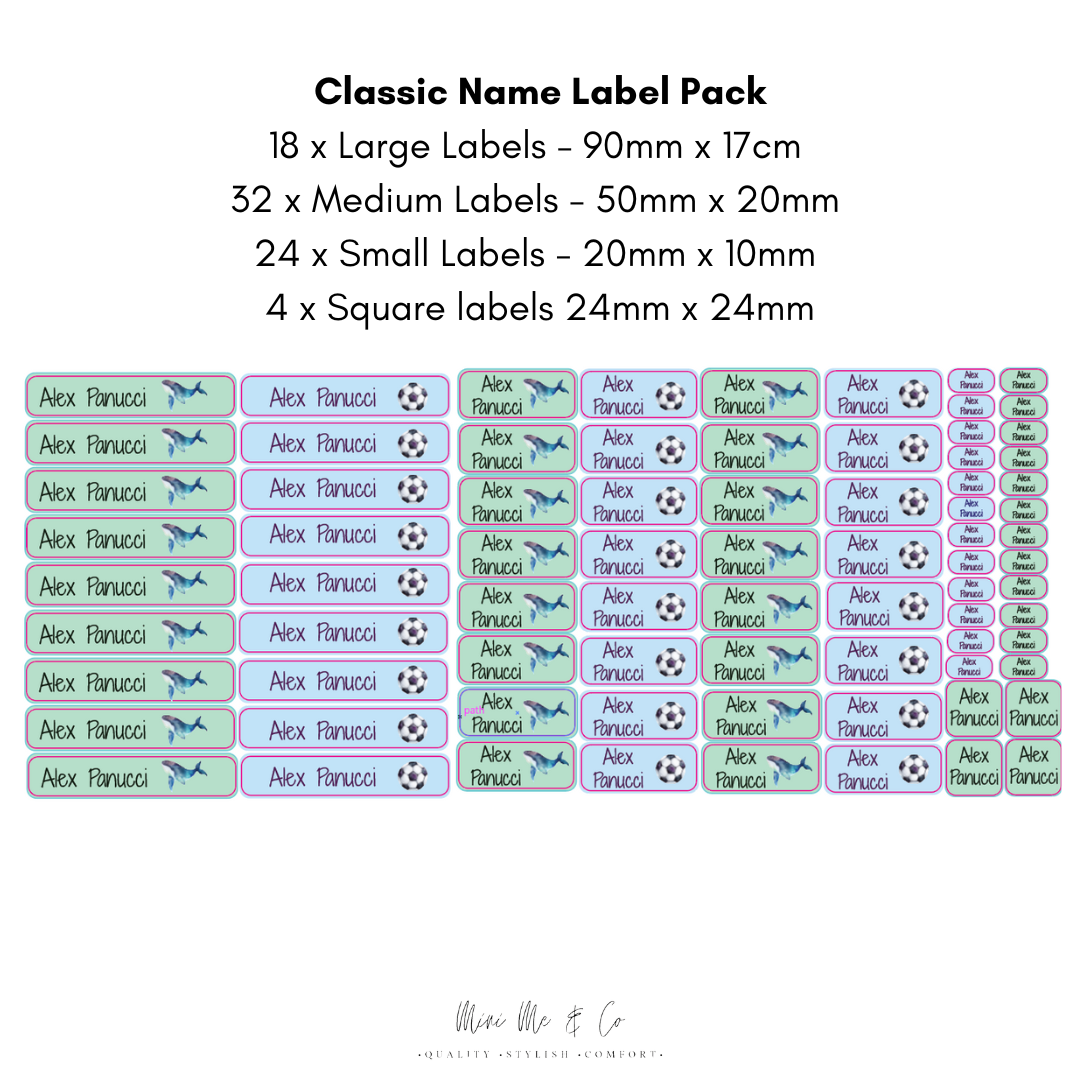 Classic Name Label - Value Pack