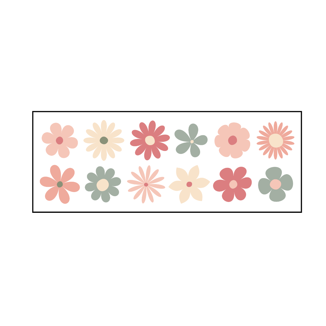 Neutral Daisy Decal Pack