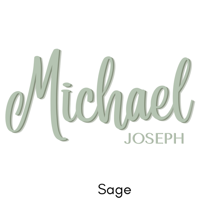 Double Name Wall Decals – First & Middle or First & Last Name