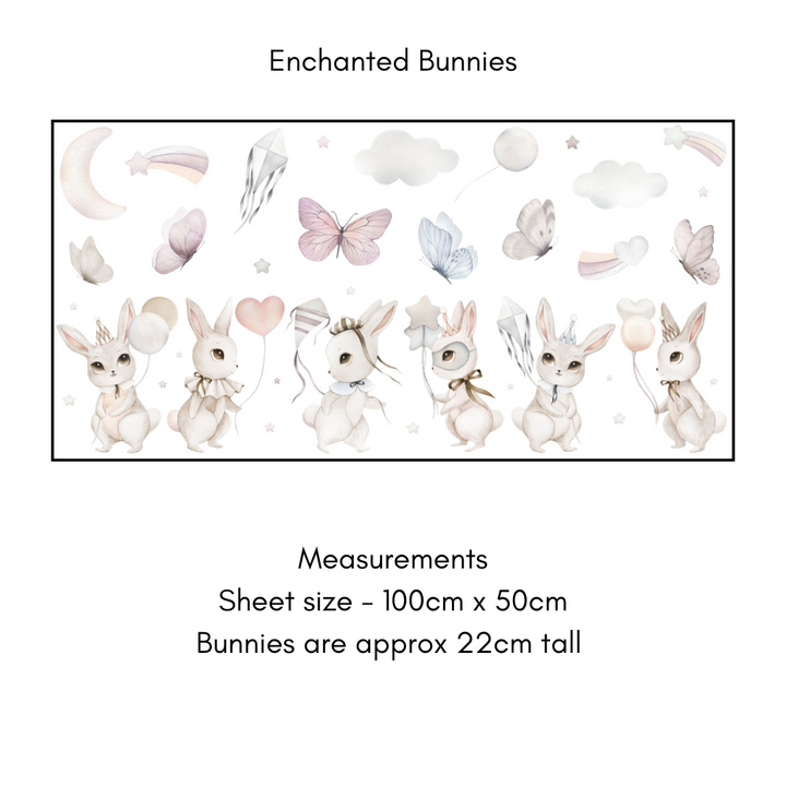 Enchanted Bunnies Wall Decal Pack