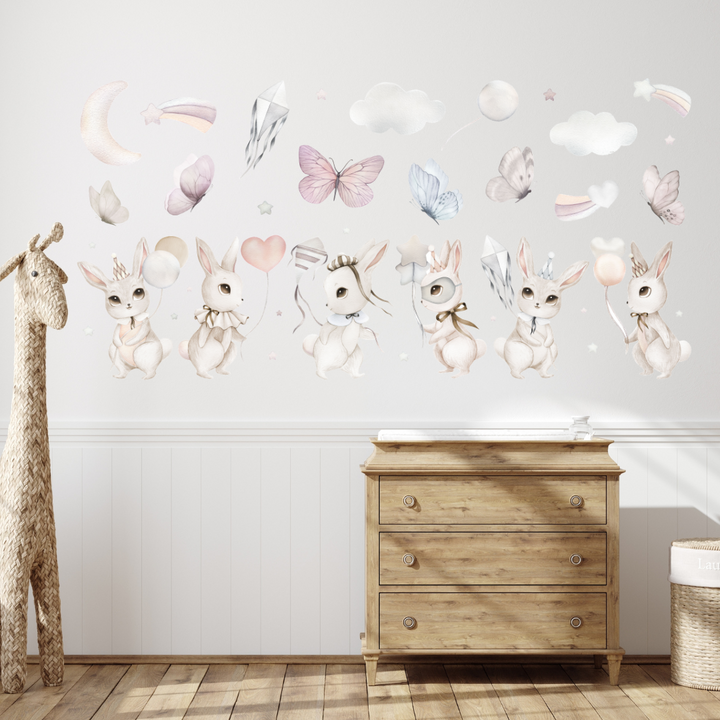 Enchanted Bunnies Wall Decal Pack