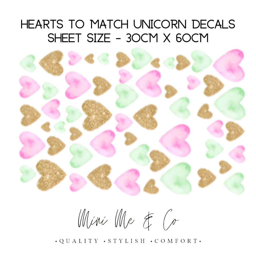 Fabric Heart Wall Decals