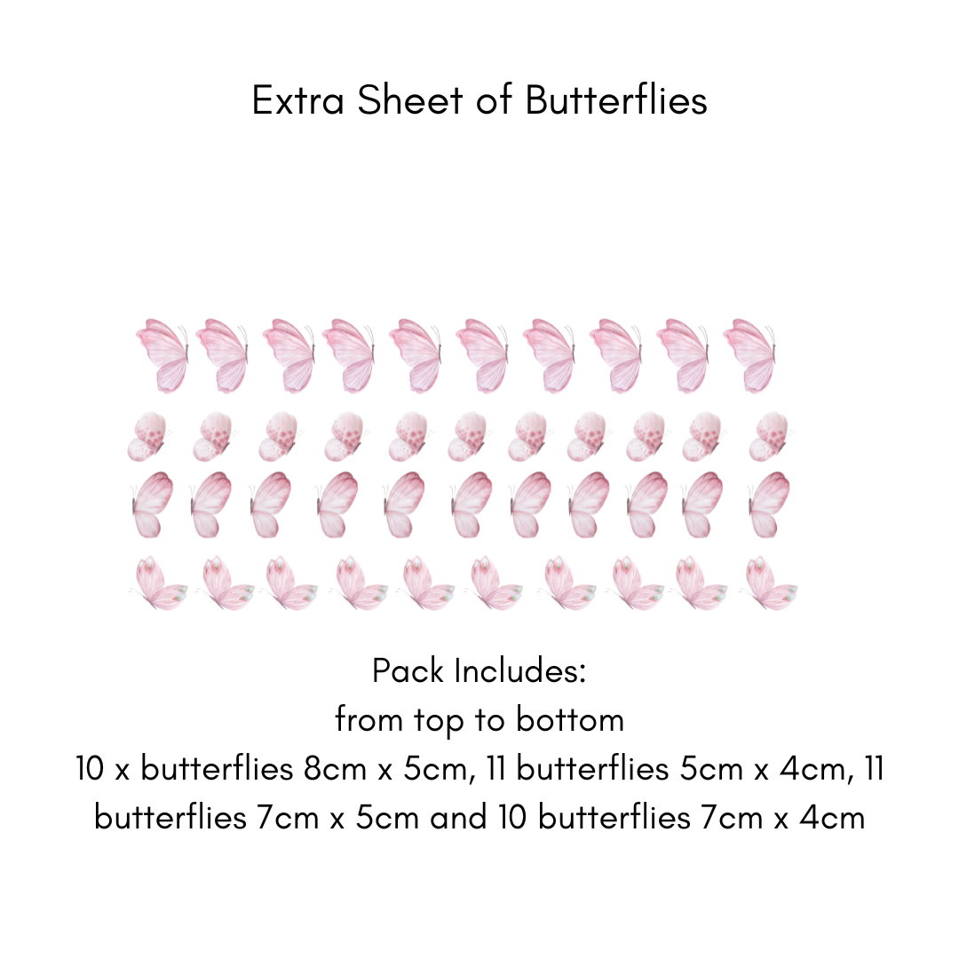 Extra Sheet Butterflies