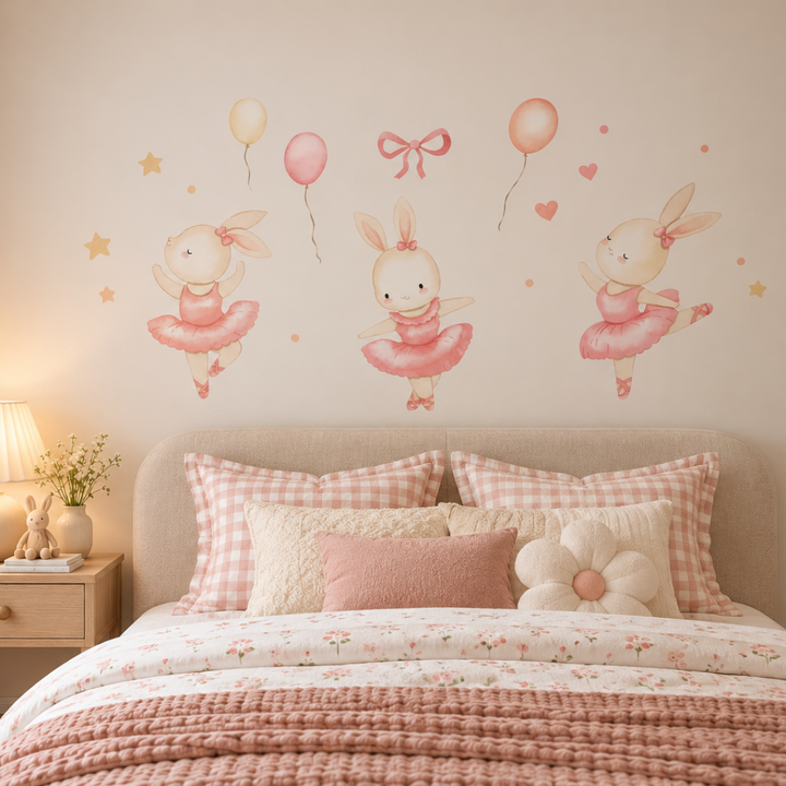 Dancing Bunnies Wall Decals