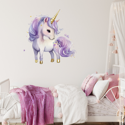 Purple Unicorn Wall Decal