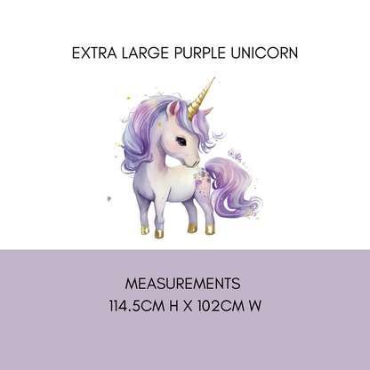 Purple Unicorn Wall Decal