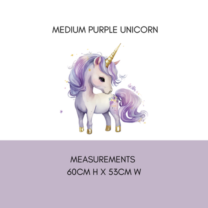 Purple Unicorn Wall Decal