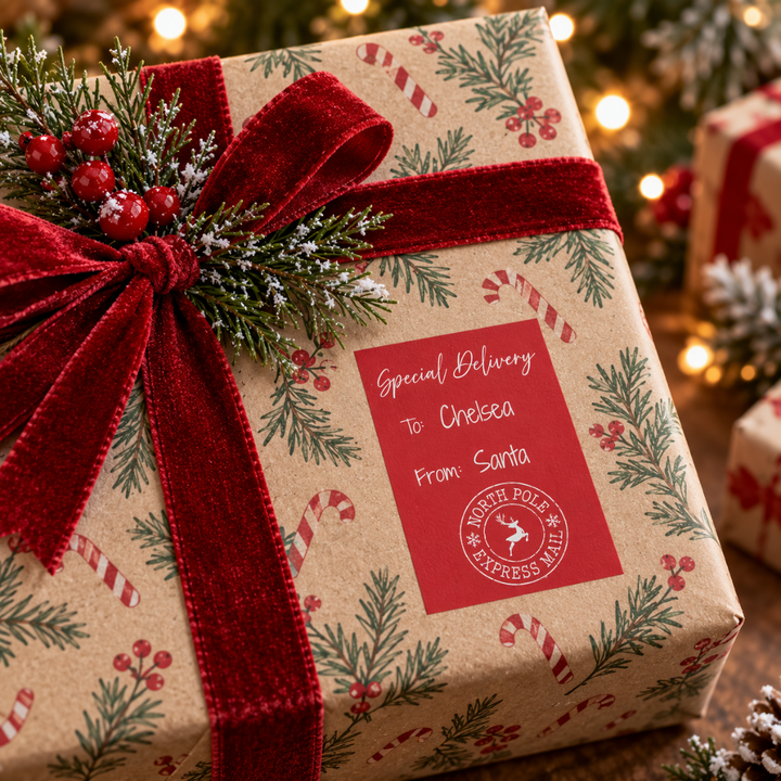 Personalised Christmas Gift Labels – Pack of 9