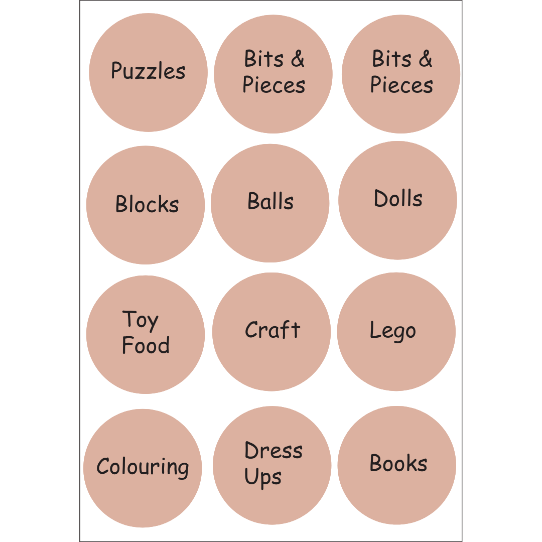 Kids Storage Labels – Fun, Durable Labels for Trofast Storage!