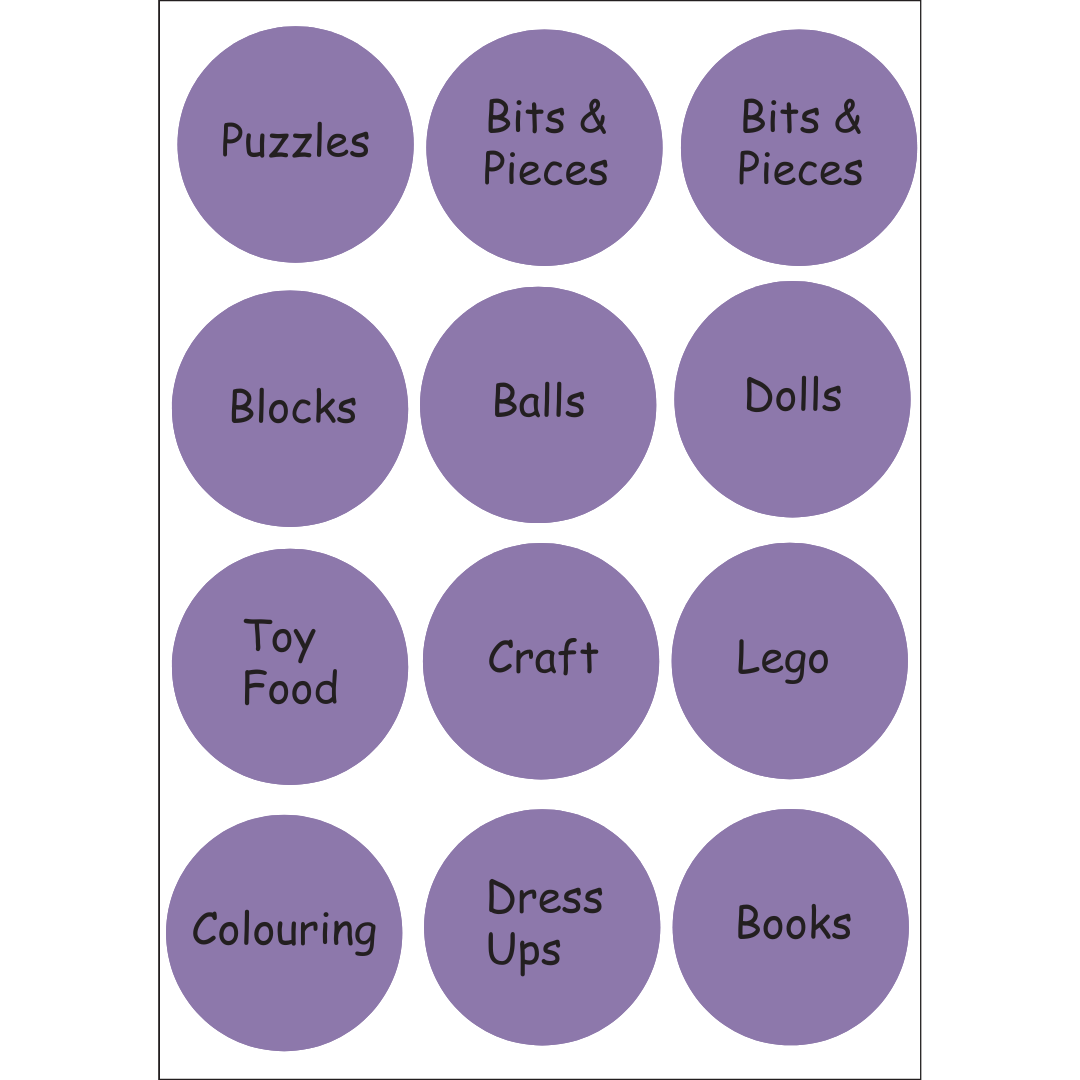 Kids Storage Labels – Fun, Durable Labels for Trofast Storage!