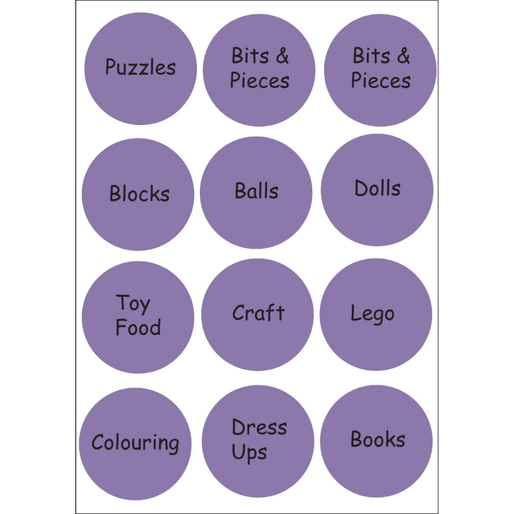 Kids Storage Labels – Fun, Durable Labels for Trofast Storage!