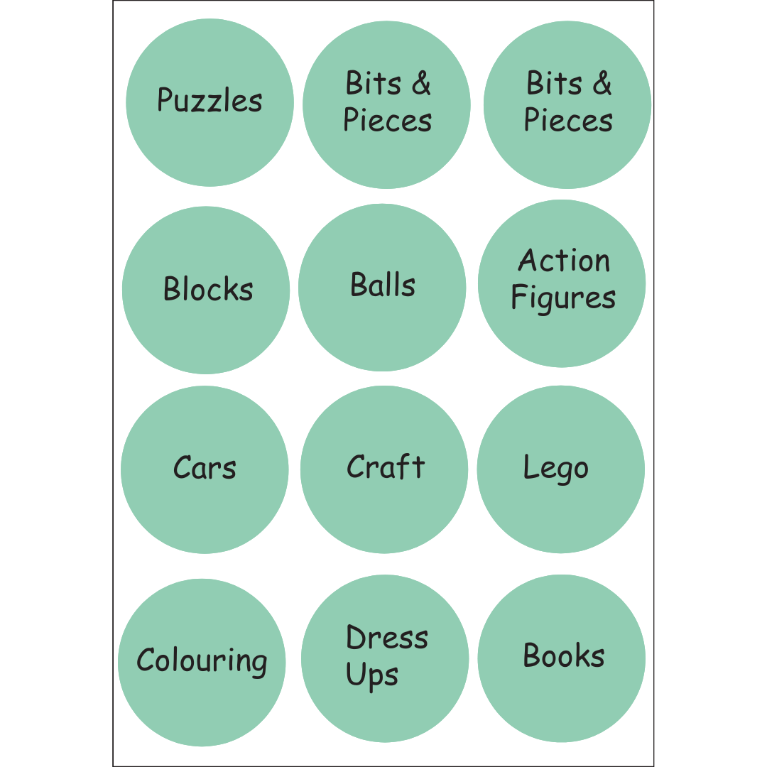 Kids Storage Labels – Fun, Durable Labels for Trofast Storage!