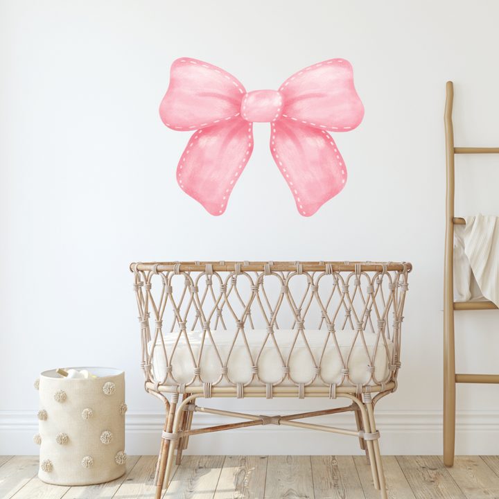 Large Pink Bow Wall Decal – 66cm x 85cm