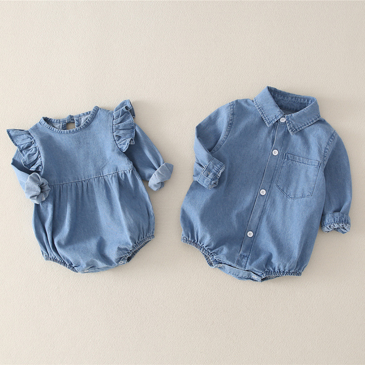 Denim Days Rompers – Classic & Frill Styles (Unisex)