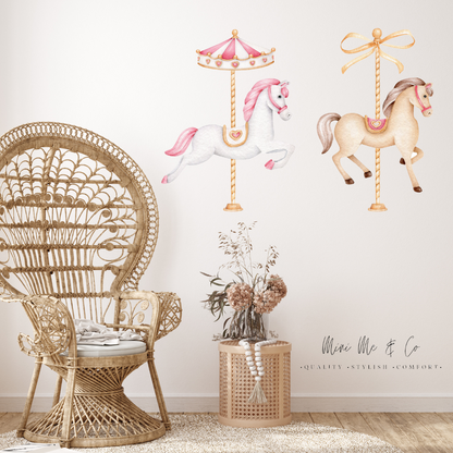 Horse Carousel Wall Decal