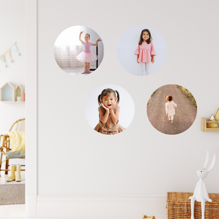 Photo Wall Decal Set - Round 24cm