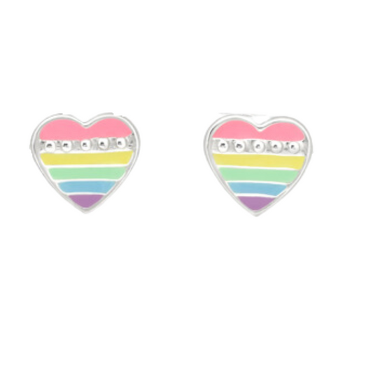 Multicolour Heart Earrings