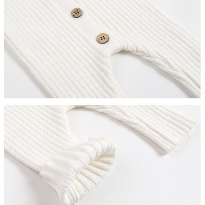 Ivory Knitted Baby Romper