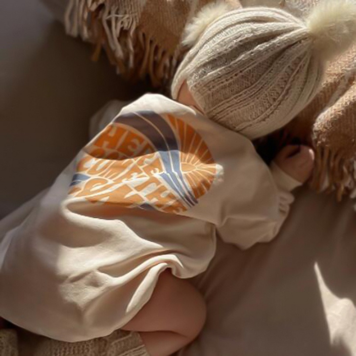 Sunshine Beige Baby Romper