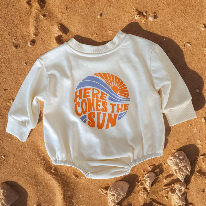 Sunshine Beige Baby Romper